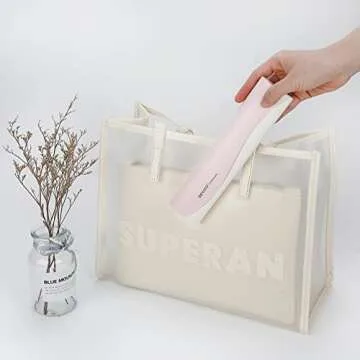 DEVICO Portable Travel Utensils with Case, Reusable Camping Silverware for Lunch, 18/8 Stainless Steel Cutlery Set (Pink)