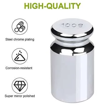 7 PCS Calibration Weights, Scale Weight Set 1g 2g 5g 10g 20g 50g 100g, Carbon Steel Small Weight for Digital Scale, Gram Scale Balance, Jewelry Scale (Silver)
