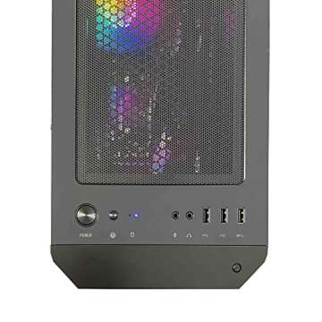 NSXGAMING Nova Desktop Gaming Computer (AMD Ryzen 5 5600G, 16GB 2 * 8 GB DDR4 3600, 512Gb M2 NVME SSD, RGB Fans, W11 64-bit Ready, Wify Ready, Mouse and Keyboard)