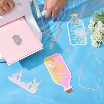 GLOBLELAND Drifting Bottle Cutting Dies for Crafting