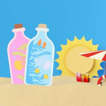 GLOBLELAND Drifting Bottle Cutting Dies for Crafting