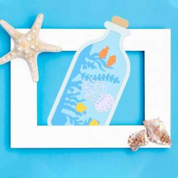 GLOBLELAND Drifting Bottle Cutting Dies for Crafting