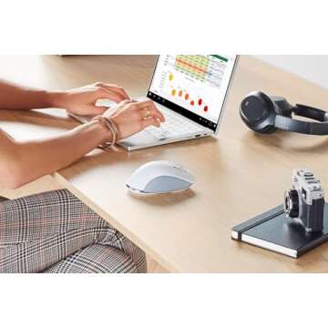 Razer Pro Click Humanscale Wireless Mouse: Ergonomic Form Factor - 5G Advanced Optical Sensor - Multi-Host Connectivity - 8 Programmable Buttons - Extended Battery Life of up to 400 Hours