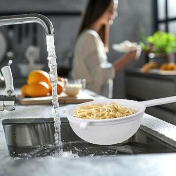 HIC 7-Inch Double-Ear Fine Mesh Strainer for Easy Straining