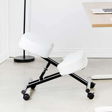 DRAGONN by VIVO Ergonomic Kneeling Chair, Adjustable Stool for Home and Office - Improve Your Postur...