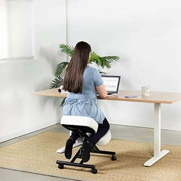 DRAGONN Ergonomic Kneeling Chair - Adjustable Comfort and Style