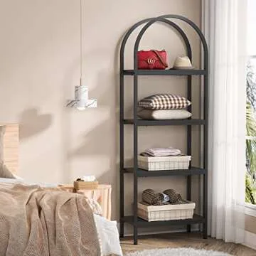 Tribesigns 4-Tier Open Bookshelf, Easy Assembly Storage