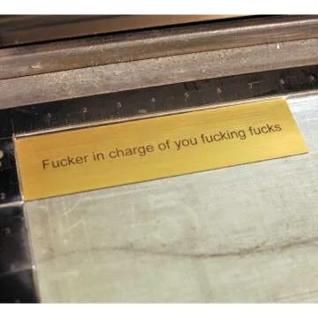 Funny Boss Desk Plate - Great Gag Gift Idea