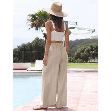 Stylish Cotton Linen Palazzo Pants for Summer Comfort