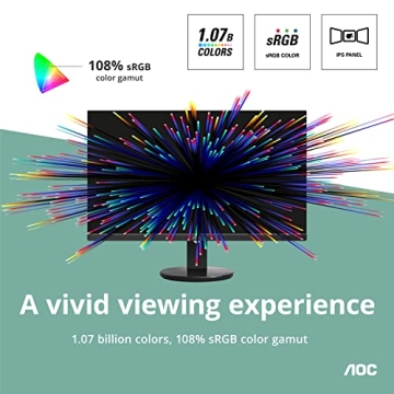 AOC U2790VQ 27" 4K UHD IPS Monitor with 5ms Response