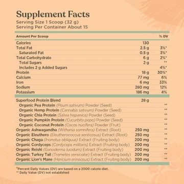 Four Sigmatic Organic Plant-Based Protein Powder for Health