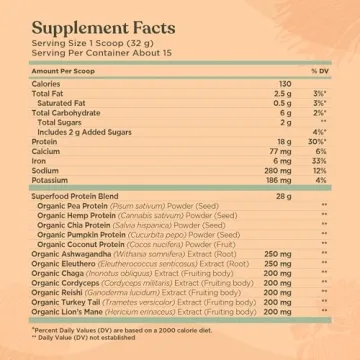 Four Sigmatic Organic Plant-Based Protein Powder for Health