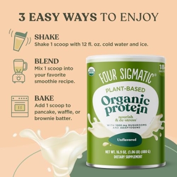 Four Sigmatic Organic Plant-Based Protein Powder for Health