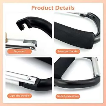 Durable Multi-Purpose Grocery Bag Hooks - JIALEEY