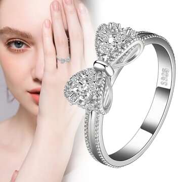 orders+placed+by+me 14k White Gold Plated 925 Sterling Silver Rings for Women, Cubic Zirconia Promise Rings for Her, Stackable Wedding Bands Rings for Women