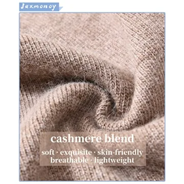 Wool Cashmere Slouchy Beanie Warm Reversible Unisex Hat