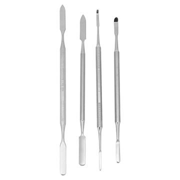 4Pcs Stainless Steel Depotting Spatula Makeup Spatula Tool Make Up Accessories for Makeup Cosmetics ...