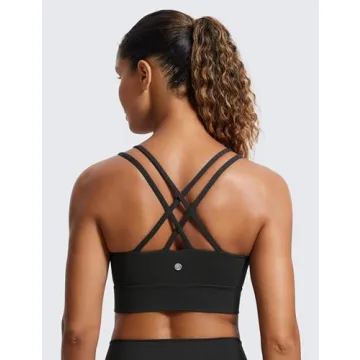 CRZ YOGA Butterluxe Sports Bra - Soft Yoga Crop Top