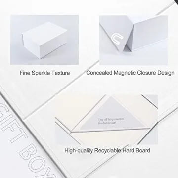 Ditwis Elegant Gift Boxes with Magnetic Closure - 4 Pack