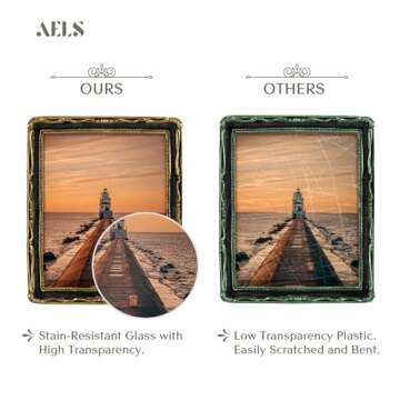 Elegant AELS 8x10 Vintage Picture Frame - Antique Design