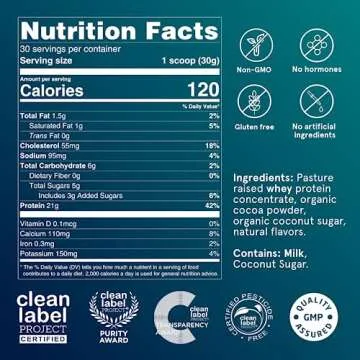 Puori Whey Protein Powder - Clean & Natural Muscle Boost