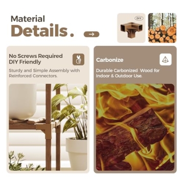 Bamworld Elegant Plant Stand for Indoor & Outdoor Use