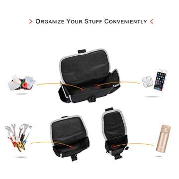 Sunluway Replace 82215429 Molle Bags Car Seat Back Organizers Seat Storage Bags for 2018 2019 2020 2021 Jeep Wrangler JL Rubicon