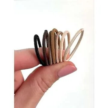 Heliums Small No Damage Hair Ties - 1 Inch Reusable Elastics