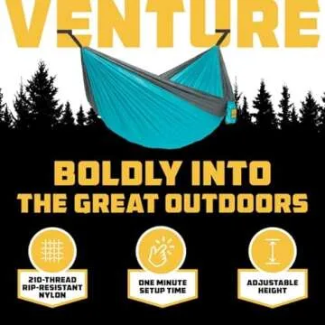 Wise Owl Outfitters Hammock for Camping Double Hammocks Gear for The Outdoors Backpacking Survival or Travel - Portable Lightweight Parachute Nylon DO Green & Khaki