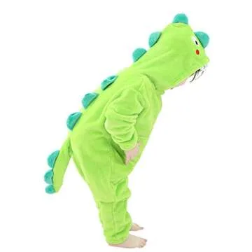 LOLANTA Dinosaur Costume for Kids - Cozy Flannel Jumpsuit