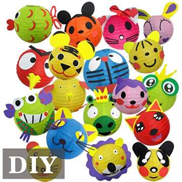 LURICO 16 Colorful Paper Lanterns for Parties & Home Decor