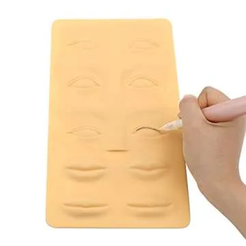 Pinkiou 6 PCS 3D Microblading Tattoo Practice Skin for Eyebrows Lips Permanent Cosmetic Makeup Train...