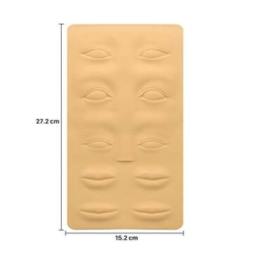 Pinkiou 6 PCS 3D Microblading Tattoo Practice Skin for Eyebrows Lips Permanent Cosmetic Makeup Training Fake Skin for Beginners and Experienced Tattoo Artists