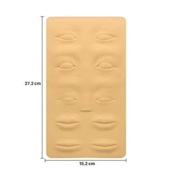 Pinkiou 6 PCS 3D Microblading Tattoo Practice Skin for Eyebrows Lips Permanent Cosmetic Makeup Training Fake Skin for Beginners and Experienced Tattoo Artists