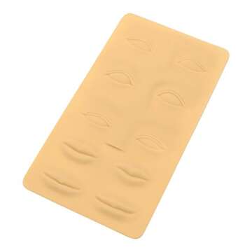 Pinkiou 6 PCS 3D Microblading Tattoo Practice Skin for Eyebrows Lips Permanent Cosmetic Makeup Training Fake Skin for Beginners and Experienced Tattoo Artists