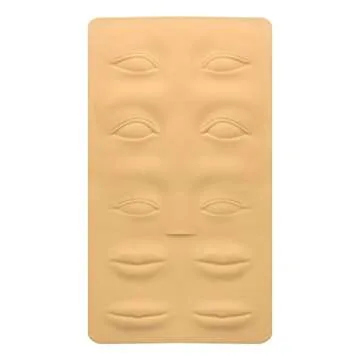 Pinkiou 6 PCS 3D Microblading Tattoo Practice Skin for Eyebrows Lips Permanent Cosmetic Makeup Training Fake Skin for Beginners and Experienced Tattoo Artists