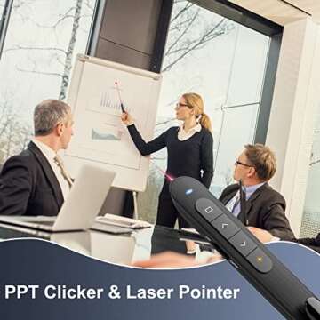 Wireless Presenter Remote for Seamless Presentations and More