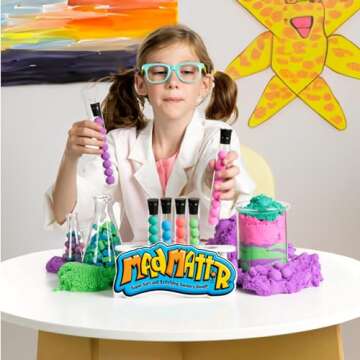 Mad Mattr is The Addictive, Super-Soft, and Satisfying Dough-Like Material That Shapes and molds Easily and Never Dries Out (1-10oz Blue, 1-10oz Red)