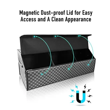 Fyzeoty Car Trunk Organizer - Premium Leather Storage Solution