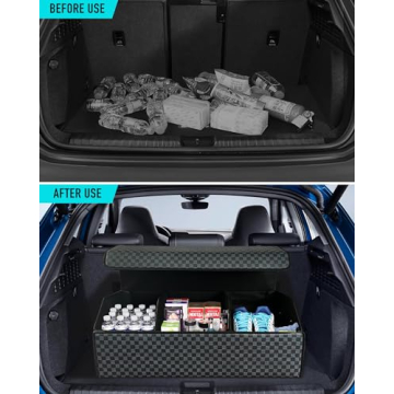 Fyzeoty Car Trunk Organizer - Premium Leather Storage Solution