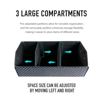 Fyzeoty Car Trunk Organizer - Premium Leather Storage Solution