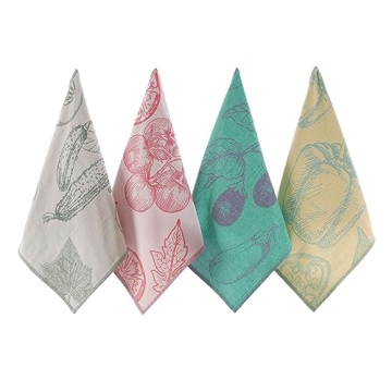 Sea Me at Home 100% Cotton Dish Towels Set of 4