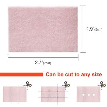 Moleskin Padding Blister Tape for Feet - Sumifun 25 Sheets Moleskin Pads for Blisters Adhesive Mole Skin Patch Blister Prevention Blister Pads for Feet, Heels and Toes, Calluses, Reduce Friction Pain