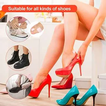 Moleskin Padding Blister Tape for Feet - Sumifun 25 Sheets Moleskin Pads for Blisters Adhesive Mole Skin Patch Blister Prevention Blister Pads for Feet, Heels and Toes, Calluses, Reduce Friction Pain