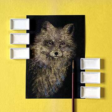 Kuretake Gansai Tambi Opal Watercolor Set of 6 Colors