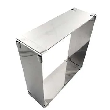 Daycount® Adjustable Cake Mousse Ring, Square Cake Baking Round Stainless Steel Cake Decor Fondant Mold Cake Mould