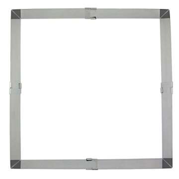 Daycount® Adjustable Cake Mousse Ring, Square Cake Baking Round Stainless Steel Cake Decor Fondant Mold Cake Mould