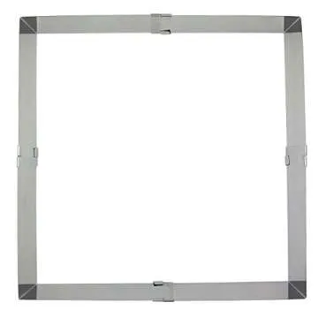 Daycount® Adjustable Cake Mousse Ring, Square Cake Baking Round Stainless Steel Cake Decor Fondant Mold Cake Mould