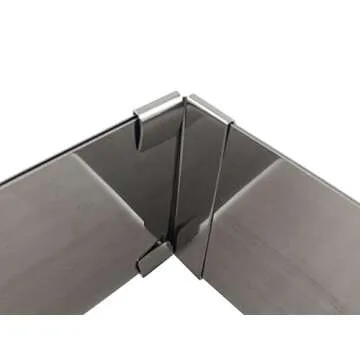 Daycount® Adjustable Cake Mousse Ring, Square Cake Baking Round Stainless Steel Cake Decor Fondant Mold Cake Mould