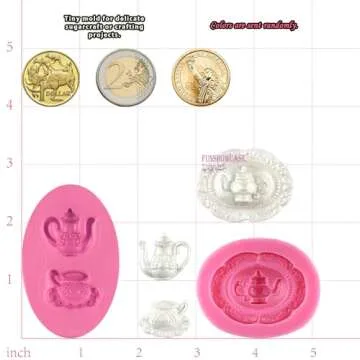 Mini Vintage Teapot Silicone Mold for Crafting